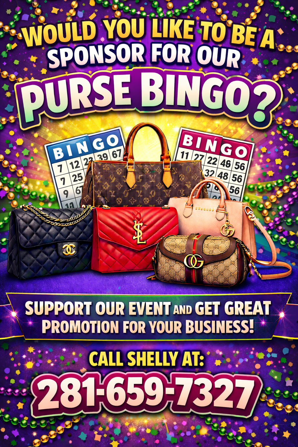 Purse Bingo Sponsors