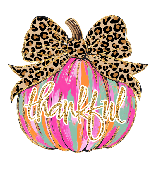 Thankful Brush Stroke Pumpkin