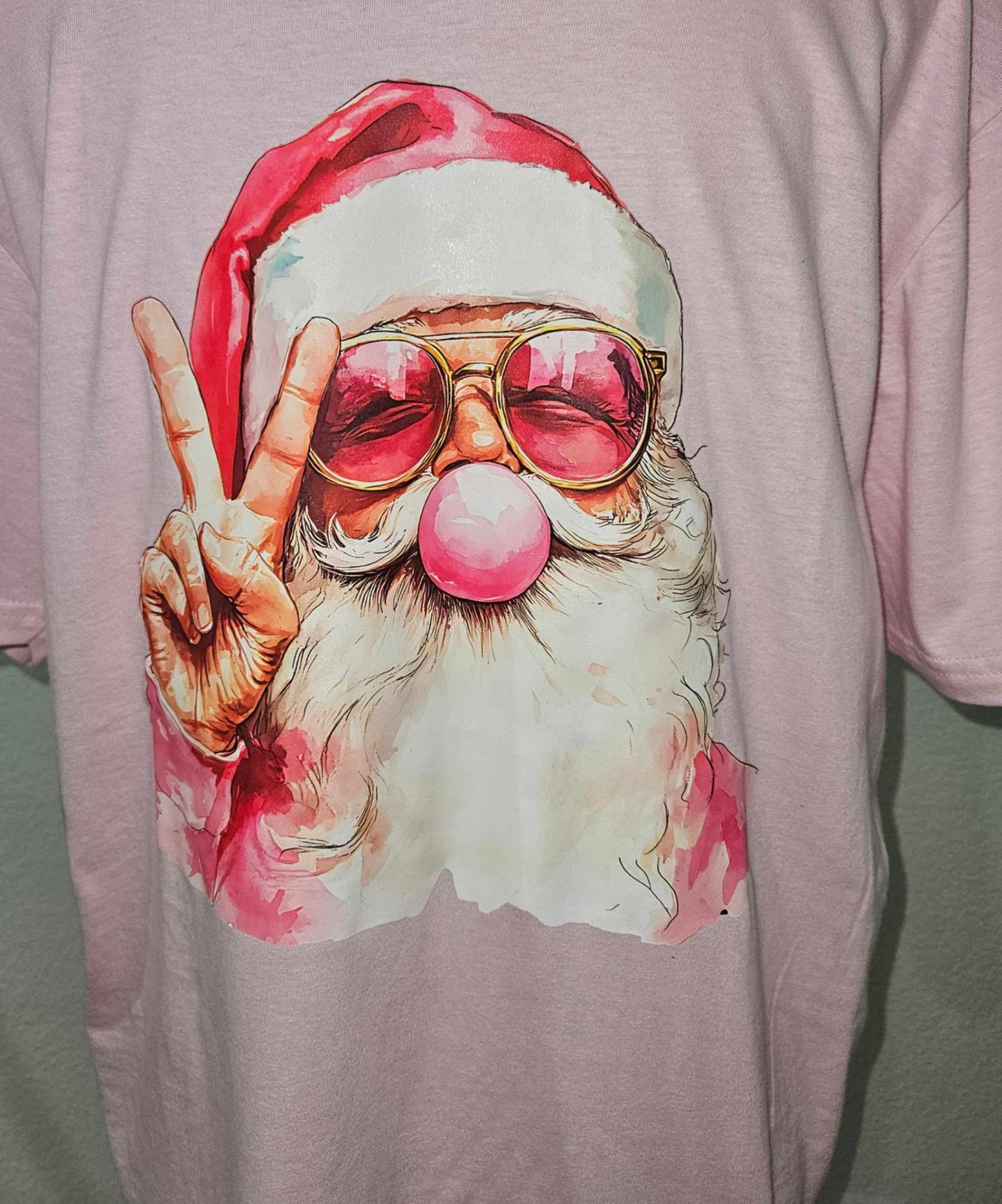 Bubble Gum peace Santa