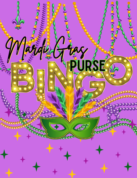 Mardi Gras Purse Bingo