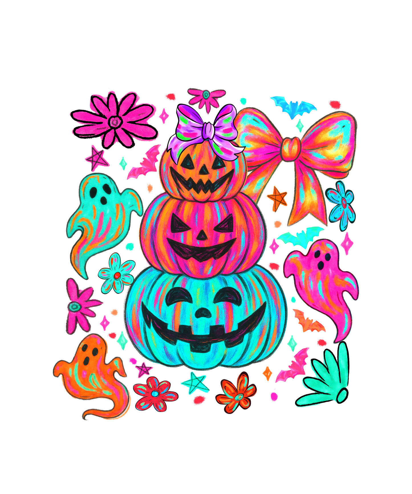 Neon Pumpkins