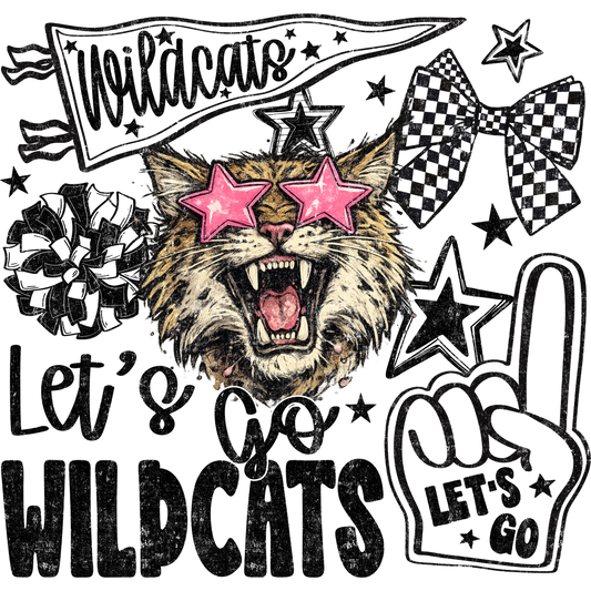 Wildcats with Pink Star Eyes